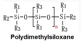 فرمول ساختاری پلی متیل سیلوکسان