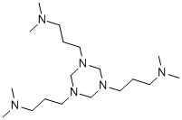 1،3،5-Tris [3- (dimethylamino) propyl] hexahydro-1،3،5-triazine ساختار