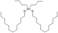 DI-N-BUTYLBIS (DODECYLTHIO) ساختار TIN